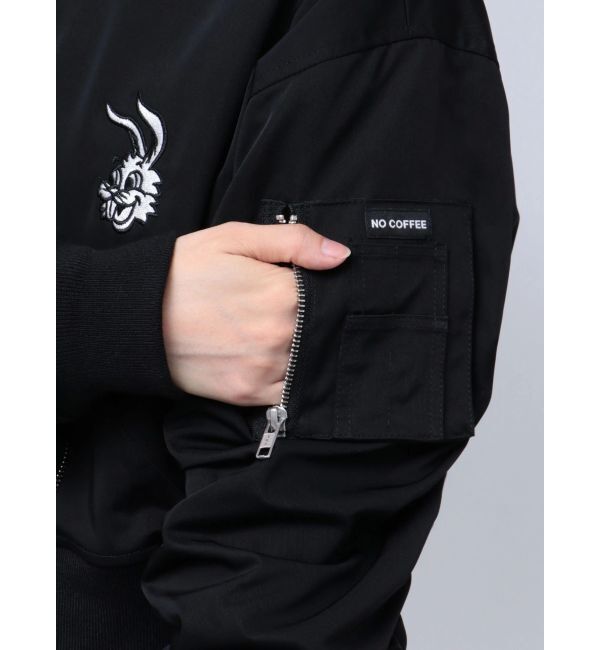 GYDA「NO COFFEE NO GYDAショートMA1」|ブルゾン・スタジャン|