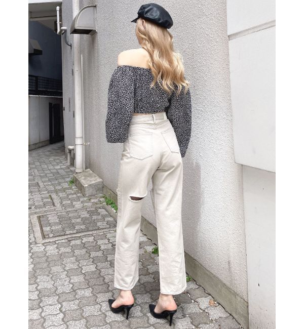 GYDA「レオパードオフショルコルセットブラウス」|シャツ・ブラウス|