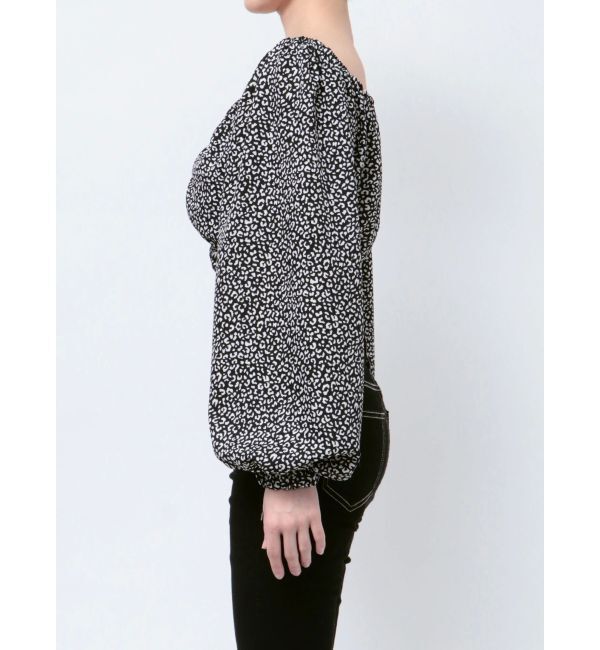 GYDA「レオパードオフショルコルセットブラウス」|シャツ・ブラウス|