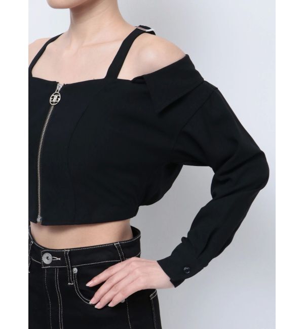 GYDA「Symmetry GYDAオフショルシャツブラウス」|シャツ・ブラウス|