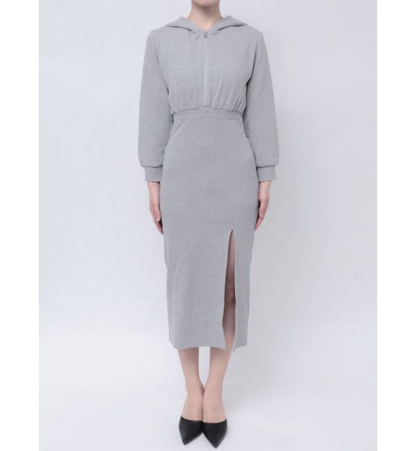 GYDA「【TINY】フーディードッキングスウェットワンピース」|ワンピース|