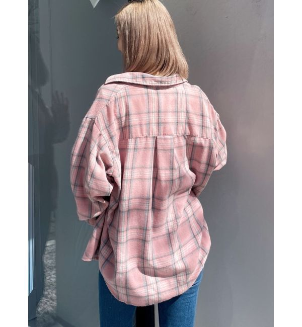 GYDA「check fabric processing シャツ」|シャツ・ブラウス|