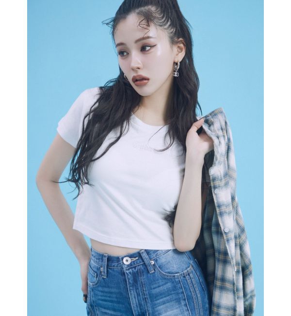 GYDA「check fabric processing シャツ」|シャツ・ブラウス|