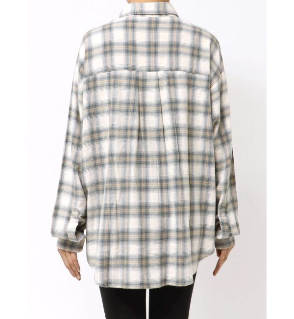 GYDA「check fabric processing シャツ」|シャツ・ブラウス|