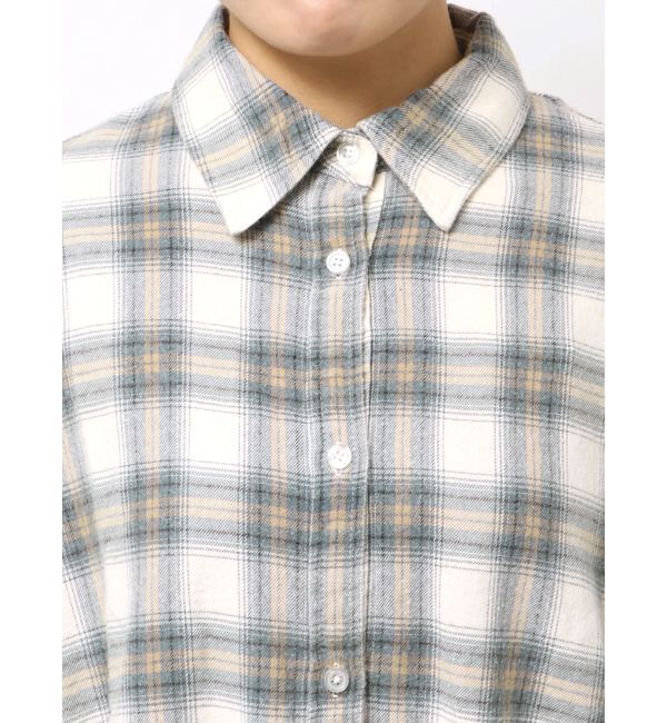 GYDA「check fabric processing シャツ」|シャツ・ブラウス|