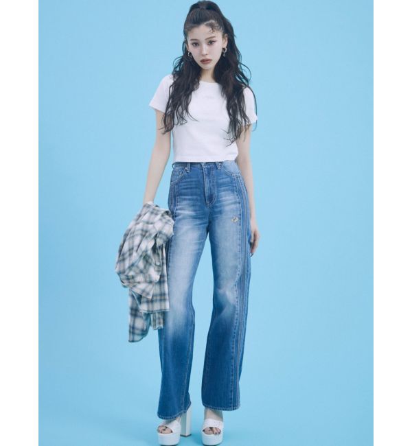 GYDA「check fabric processing シャツ」|シャツ・ブラウス|