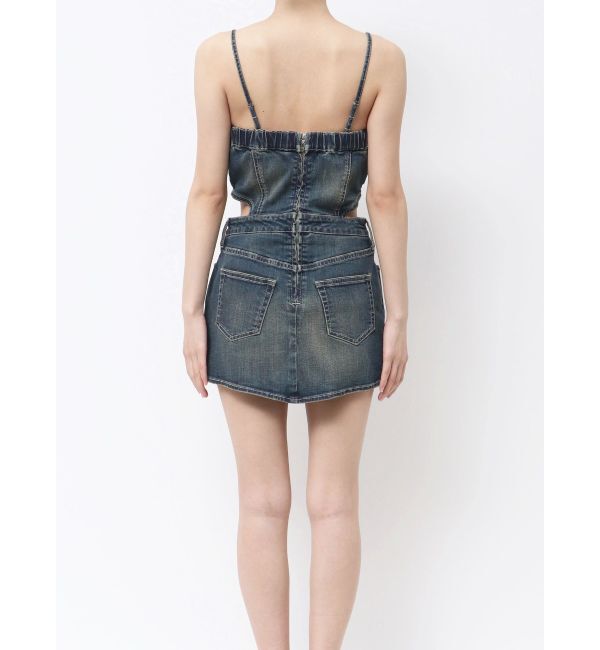 GYDA「GD MOLD SIDE OPENスカートライクデニムワンピース」|ワンピース|