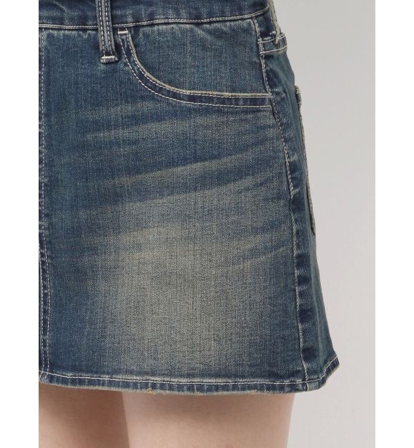 GYDA「GD MOLD SIDE OPENスカートライクデニムワンピース」|ワンピース|