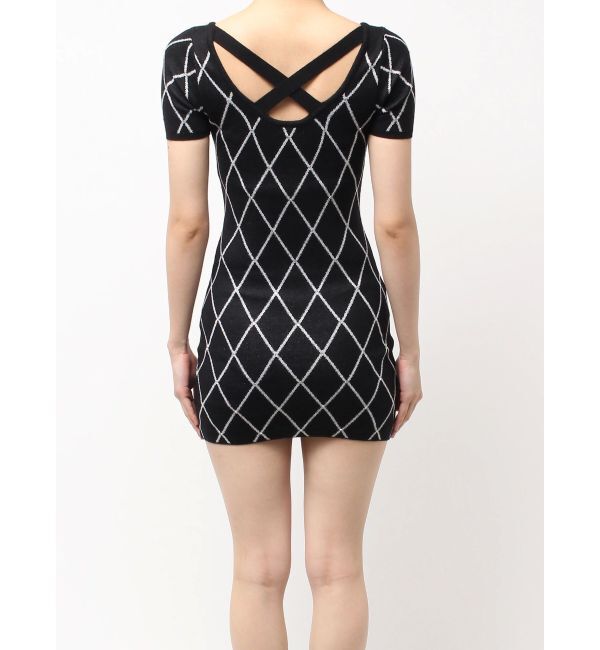 GYDA「bijou quilting ニットワンピース」|ワンピース|