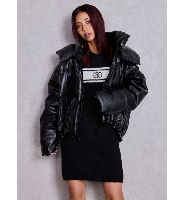 GYDA「Symmetry GYDAリブニットワンピース」|ワンピース|