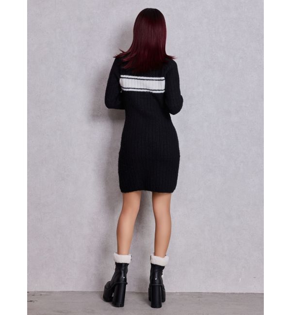 GYDA「Symmetry GYDAリブニットワンピース」|ワンピース|