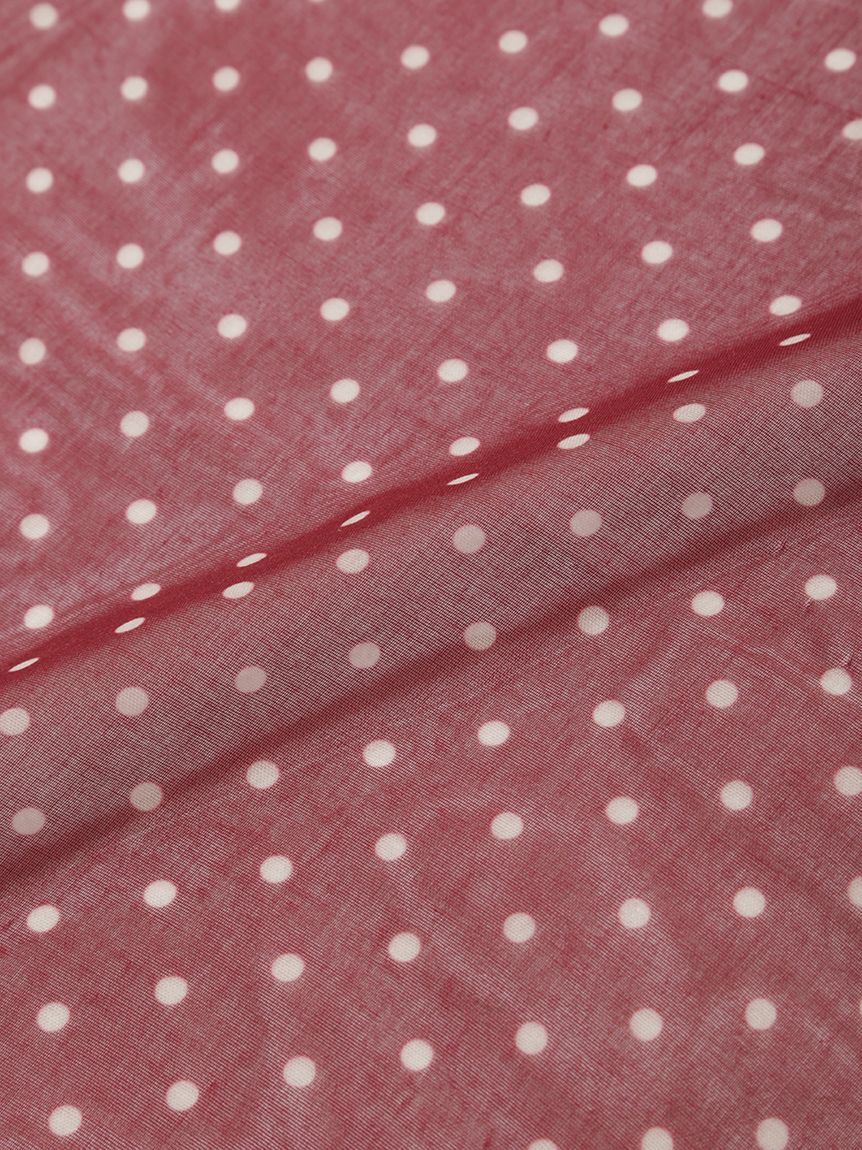 Mila Owen「ドット柄ラインスカーフ」|バンダナ・スカーフ|