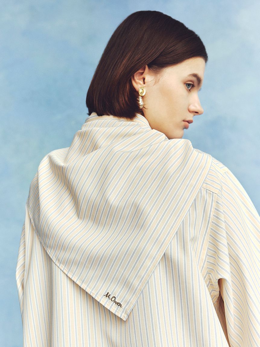 Mila Owen「メタルモチーフパールイヤリング」|イヤリング|