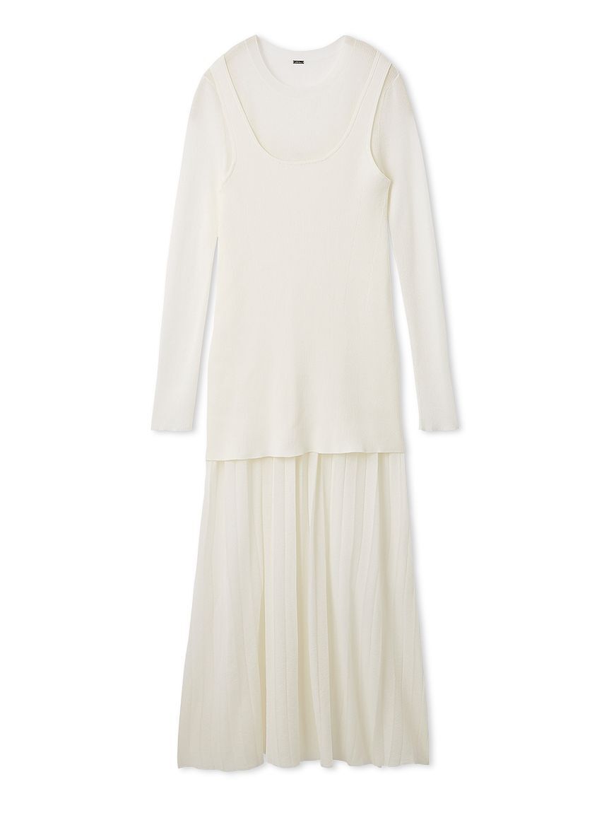 Mila Owen「シアーニットワンピース」|ワンピース|WHT