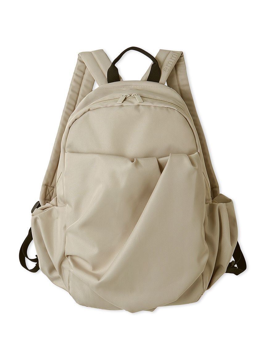 emmi atelier「ツイルギャザーボディーバックパック」|リュック|