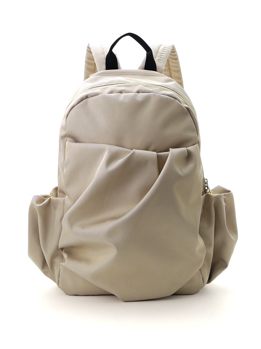 emmi atelier「ツイルギャザーボディーバックパック」|リュック|