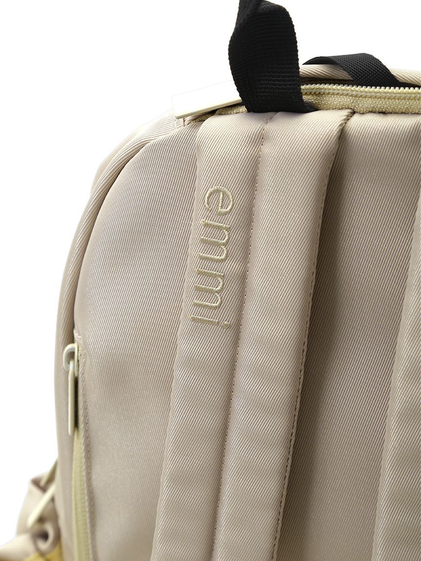 emmi atelier「ツイルギャザーボディーバックパック」|リュック|