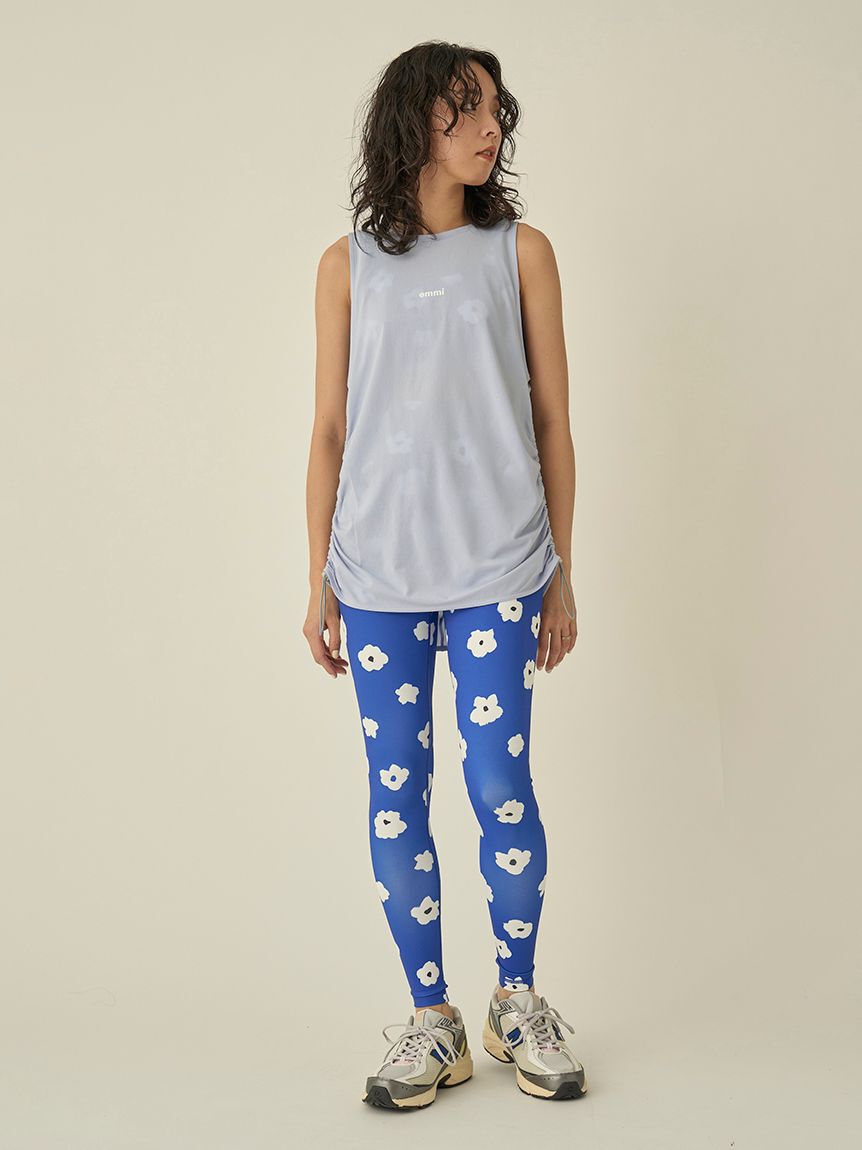 emmi yoga「カモミール柄レギンス」|スカート|