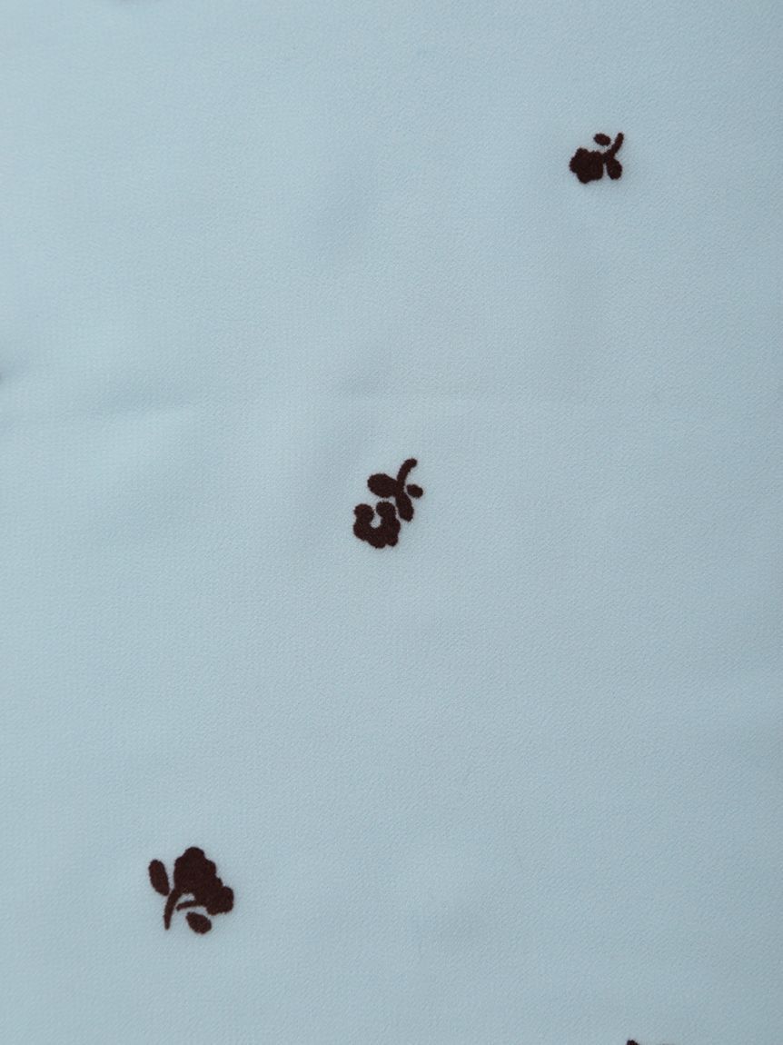 emmi atelier「フロッキーフラワープリントスカーフ」|バンダナ・スカーフ|