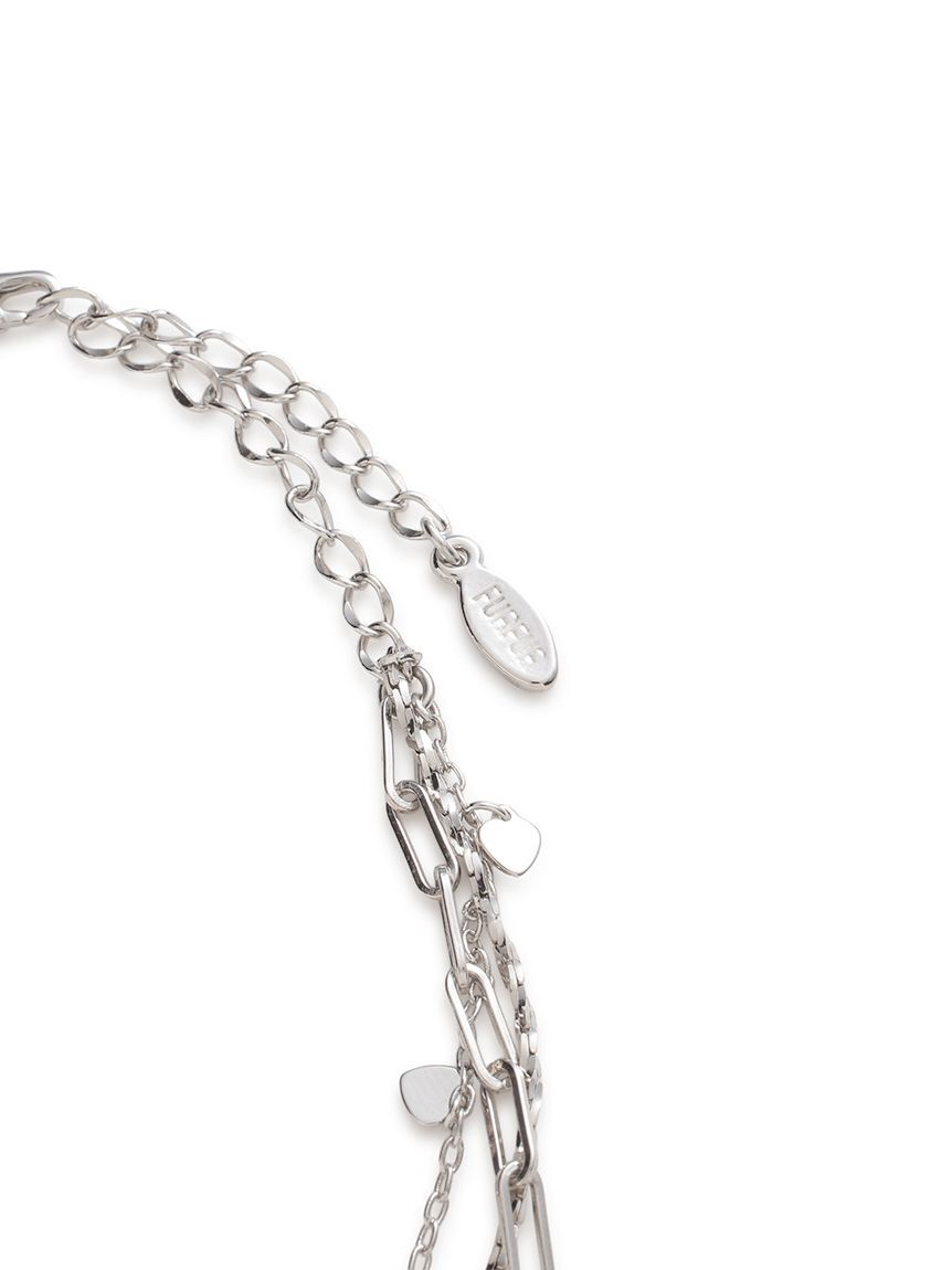 FURFUR「ハートモチーフ3連ネックレス」|ネックレス|