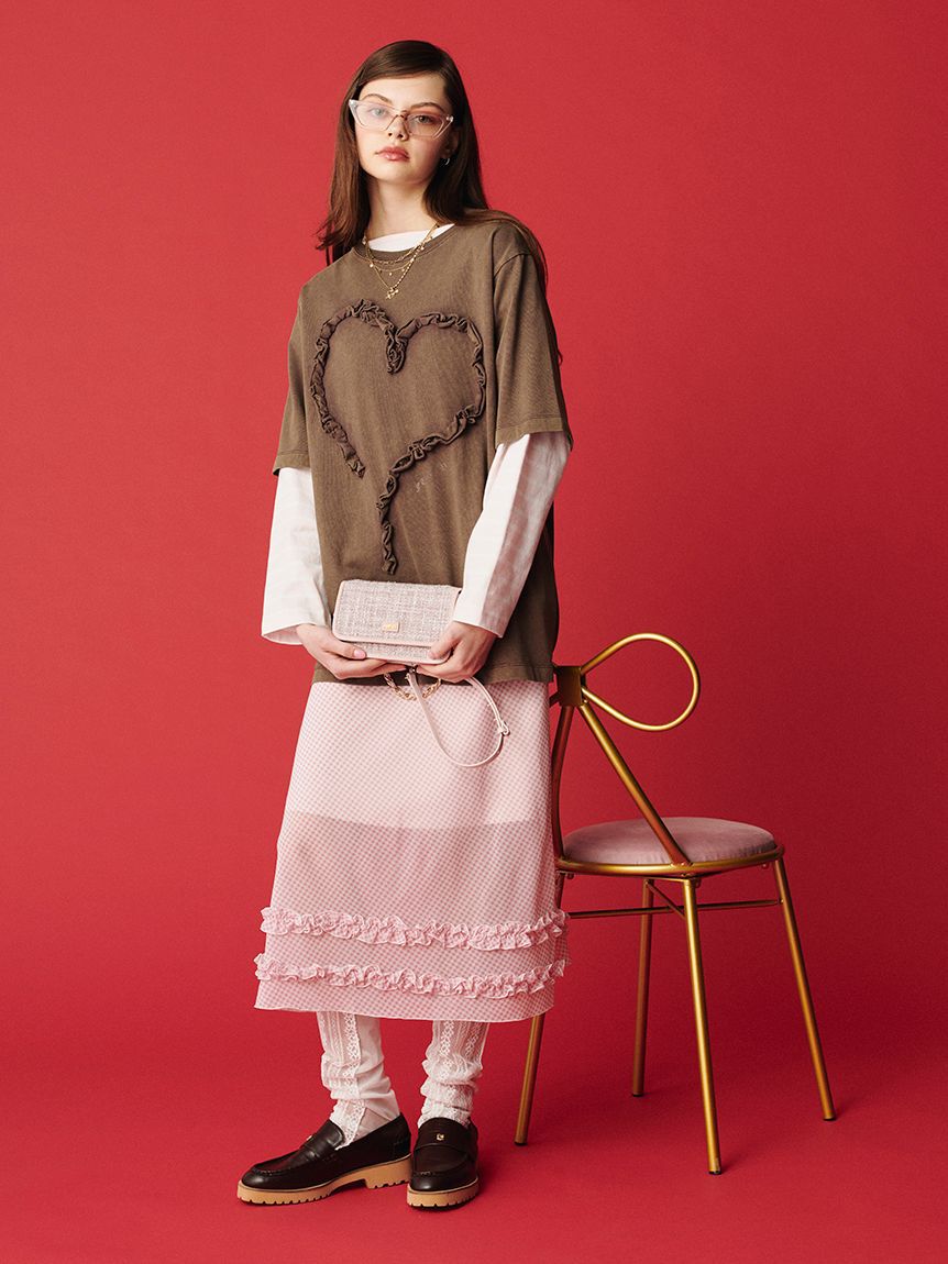 FURFUR「ハートモチーフ3連ネックレス」|ネックレス|