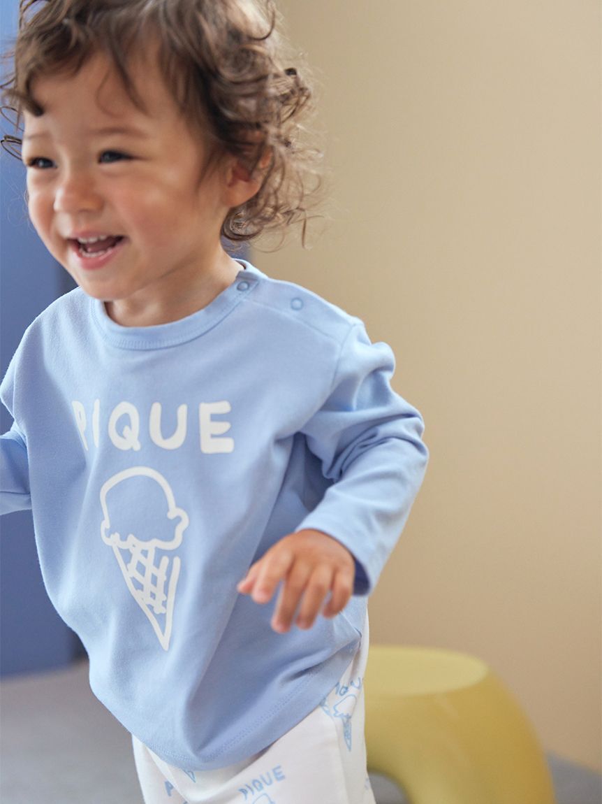 GELATO PIQUE KIDS & BABY「【BABY】ペイントワンポイントロンT」|その他ベビーウェア|BLU
