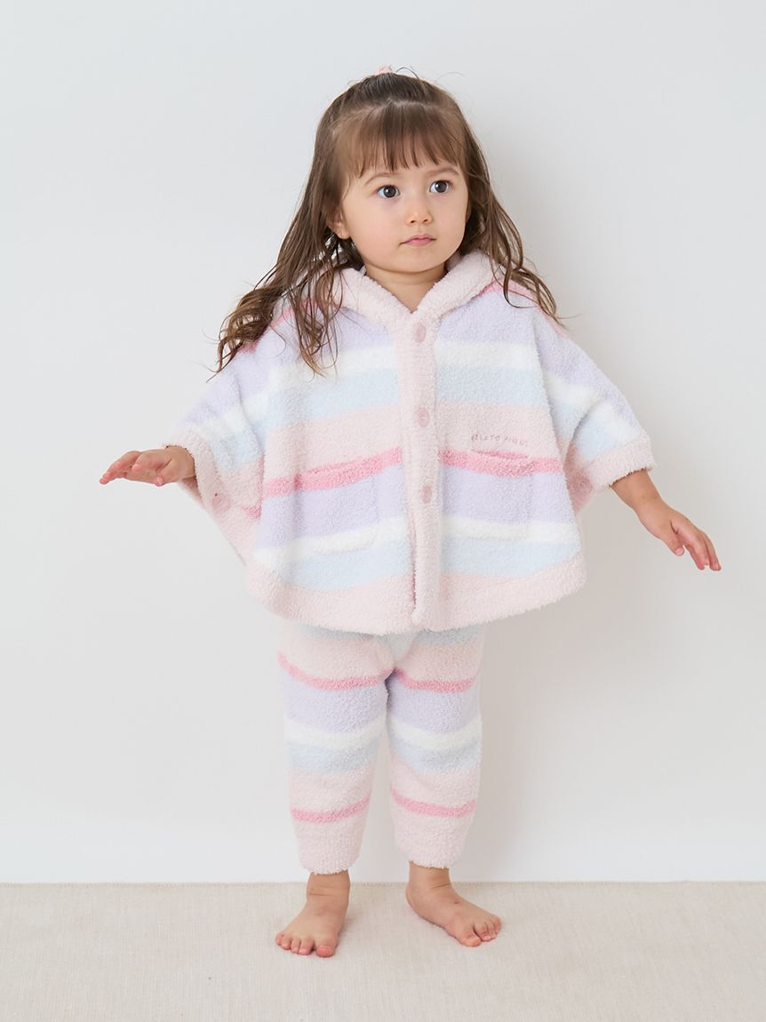GELATO PIQUE KIDS & BABY「【BABY】ベビモコカラフルボーダーポンチョ」|その他ベビーウェア|