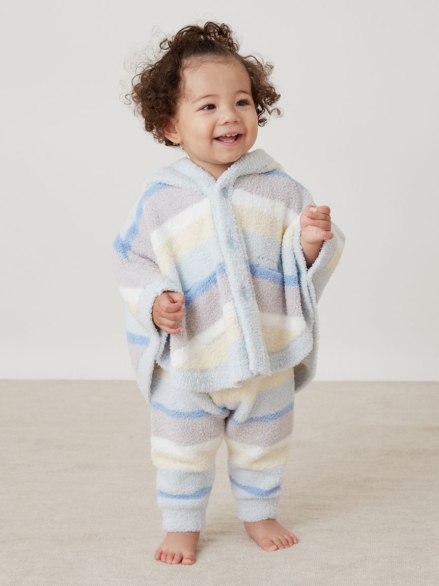 GELATO PIQUE KIDS & BABY「【BABY】ベビモコカラフルボーダーポンチョ」|その他ベビーウェア|