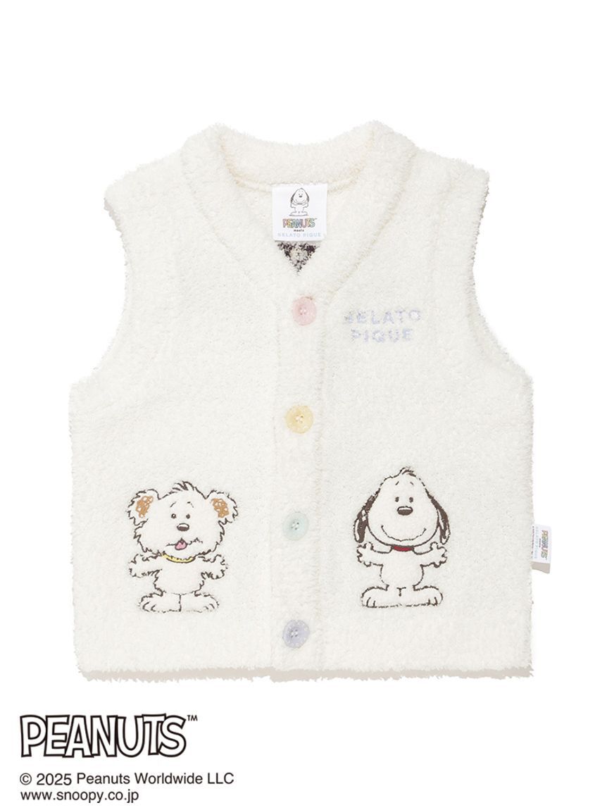 GELATO PIQUE KIDS & BABY「【PEANUTS PUPPIES】【BABY】ベビモコベスト」|その他ベビーウェア|