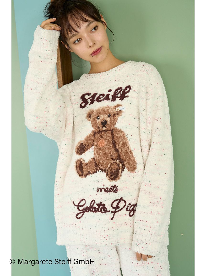 gelato pique「【Steiff】パウダーネップジャガードプルオーバー」|ルームウェア|