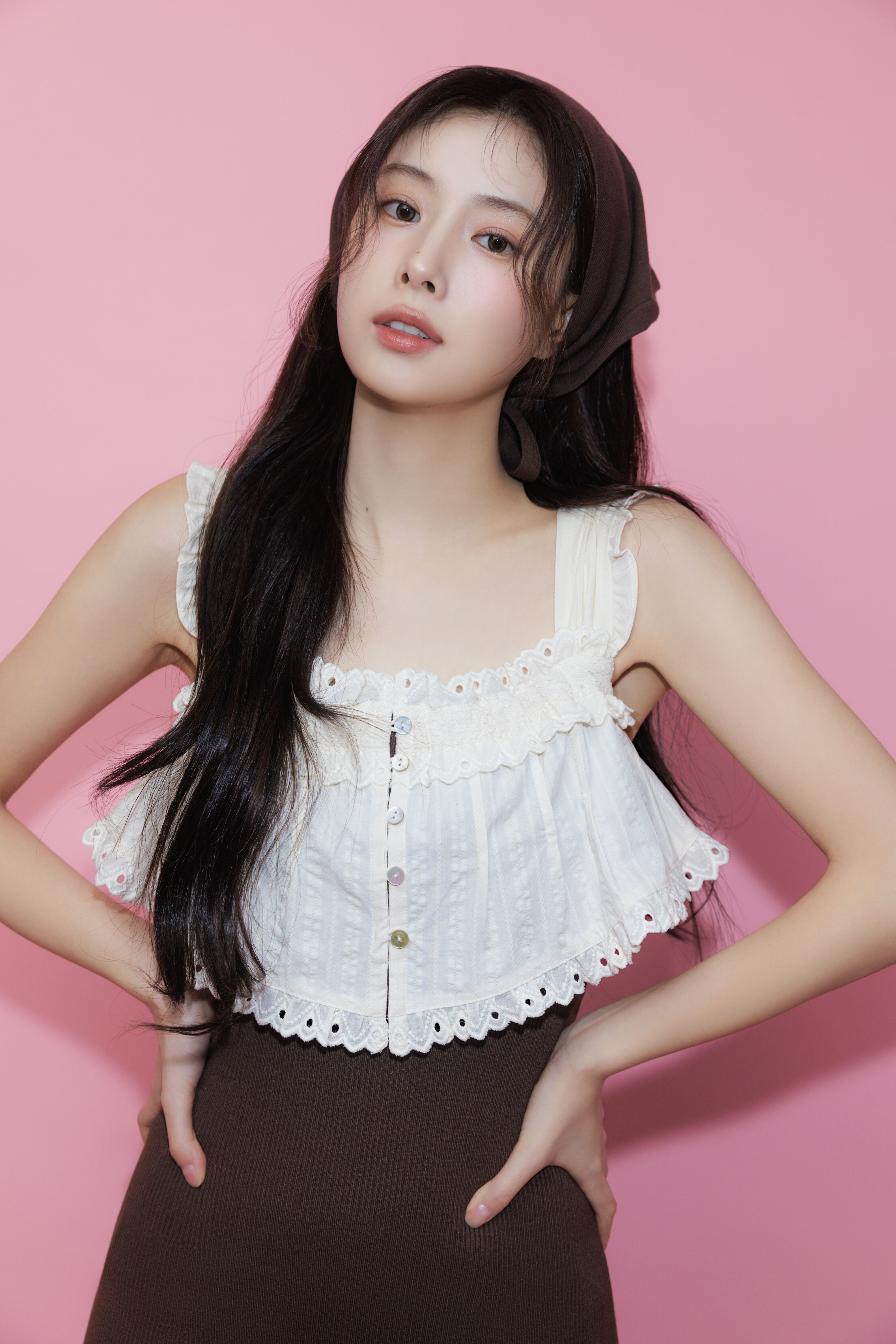 SNIDEL「レースドッキングニットワンピース」|ワンピース|