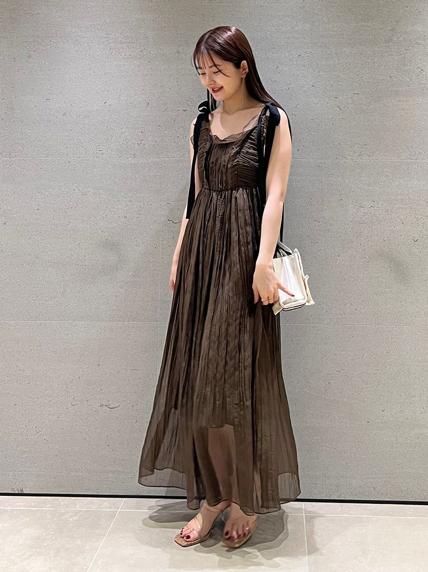 SNIDEL「シアーシフォンワッシャーワンピース」|ワンピース|