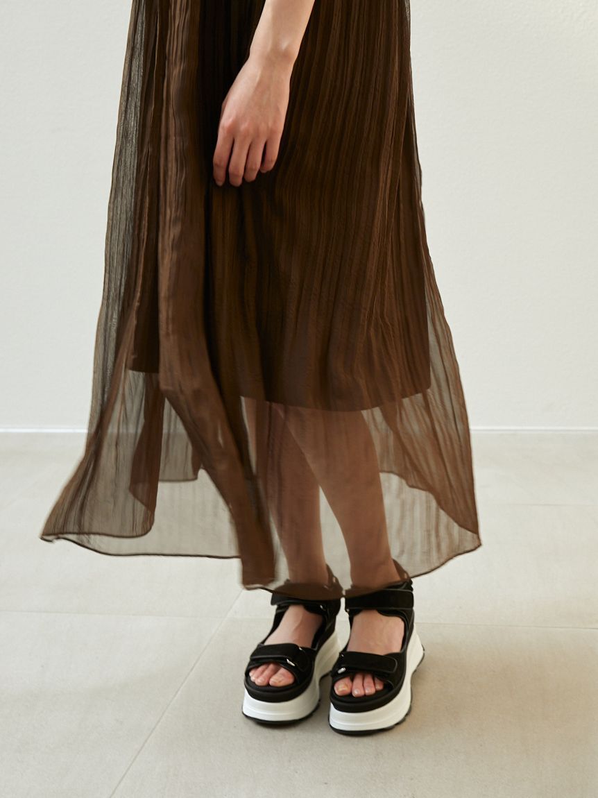 SNIDEL「シアーシフォンワッシャーワンピース」|ワンピース|