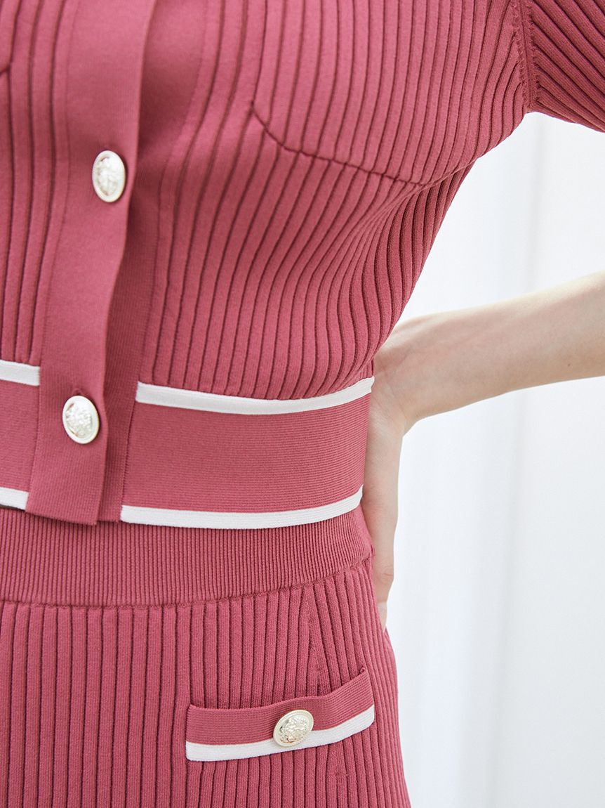 SNIDEL「メタルボタンニットセットアップ」|ワンピース|