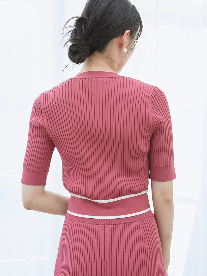 SNIDEL「メタルボタンニットセットアップ」|ワンピース|