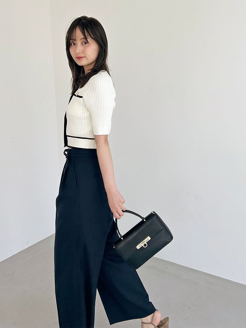 SNIDEL「メタルボタンニットセットアップ」|ワンピース|