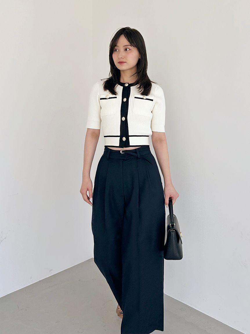 SNIDEL「メタルボタンニットセットアップ」|ワンピース|