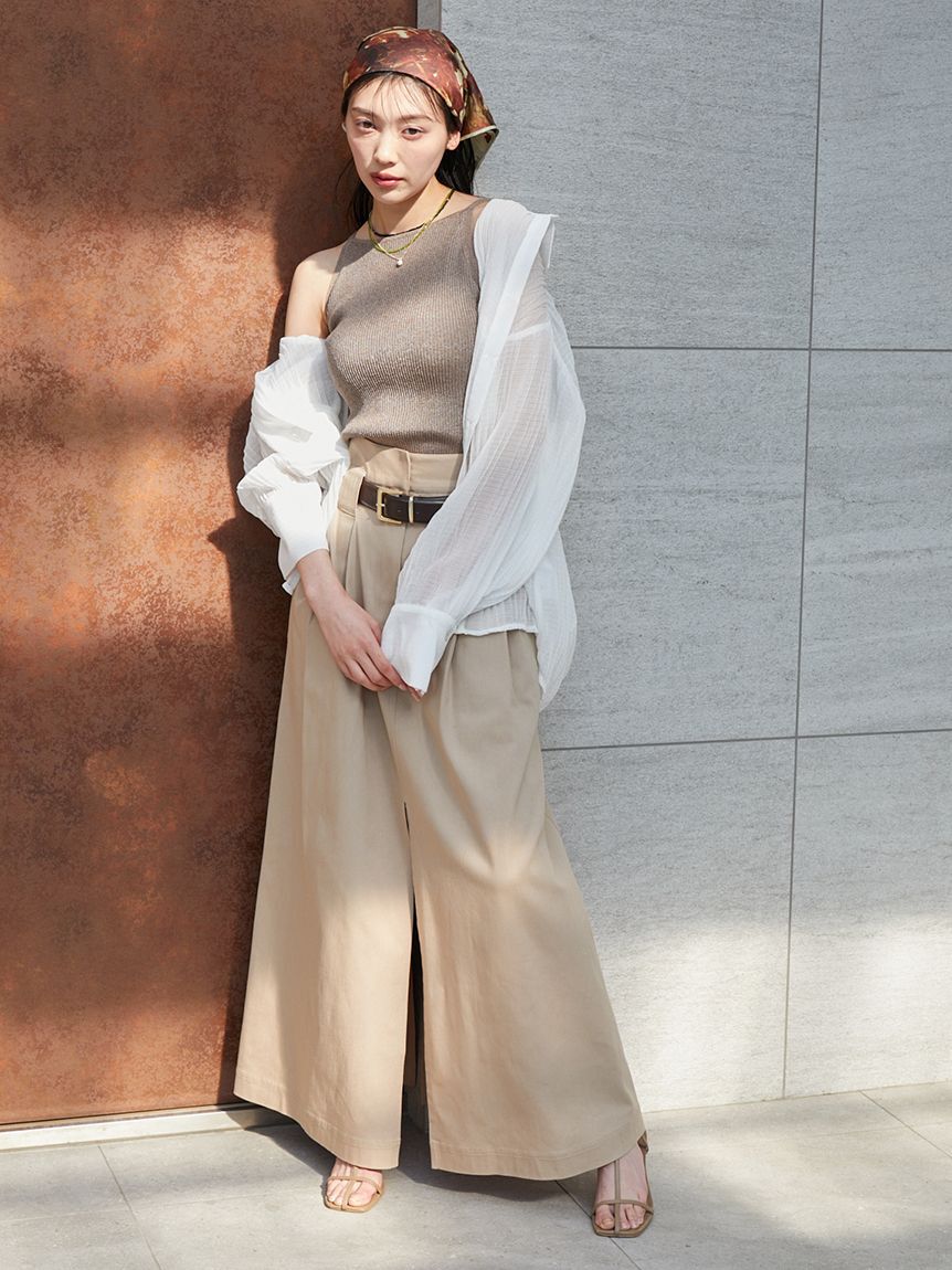 SNIDEL「カップインキャミニットプルオーバー」|ニット・セーター|