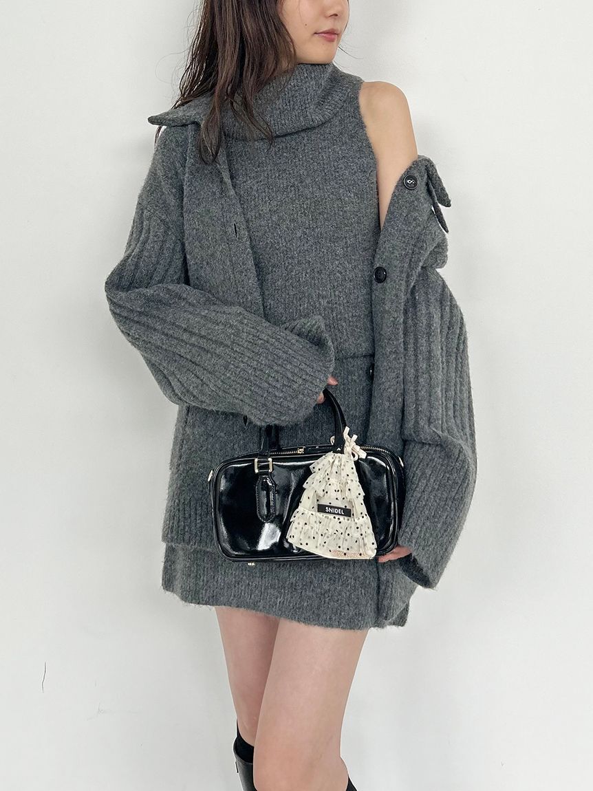 SNIDEL「タートルネックミニニットワンピース」|ワンピース|