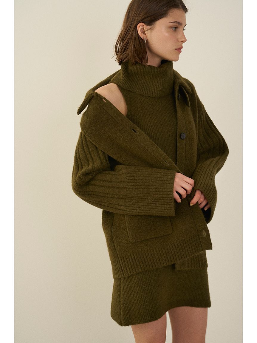 SNIDEL「タートルネックミニニットワンピース」|ワンピース|