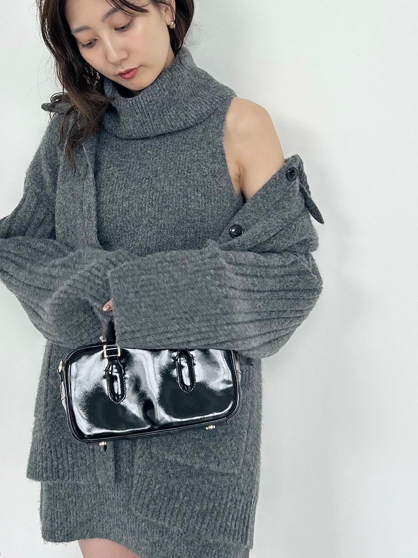 SNIDEL「タートルネックミニニットワンピース」|ワンピース|