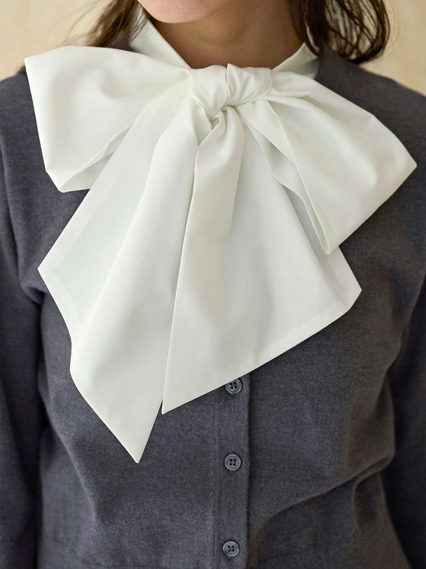 SNIDEL「ボウタイドッキングニットプルオーバー」|ニット・セーター|