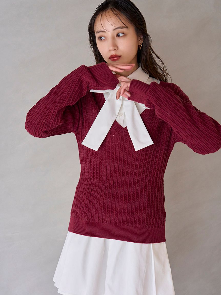 SNIDEL「シャツコンビチュニック」|チュニック|