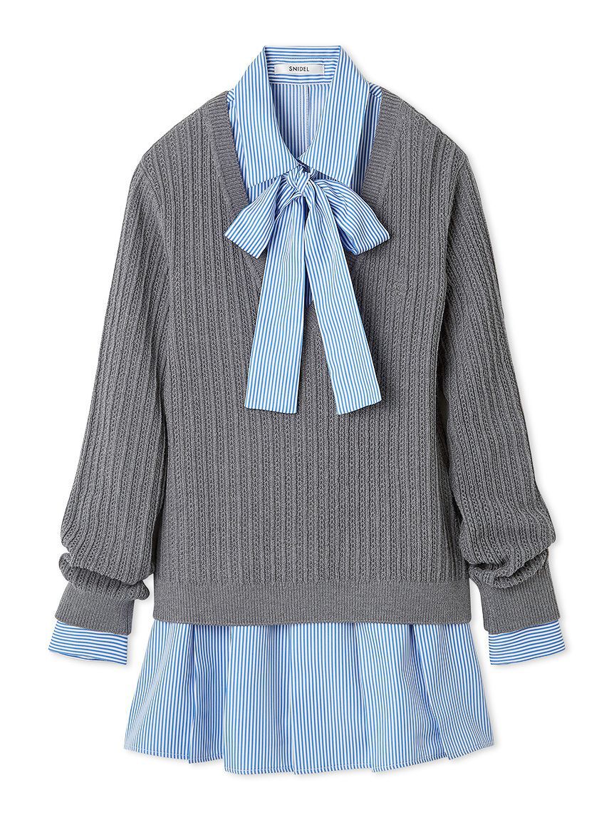 SNIDEL「シャツコンビチュニック」|チュニック|