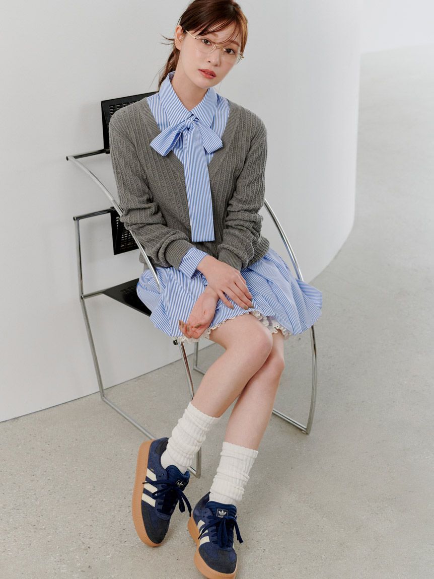 SNIDEL「シャツコンビチュニック」|チュニック|