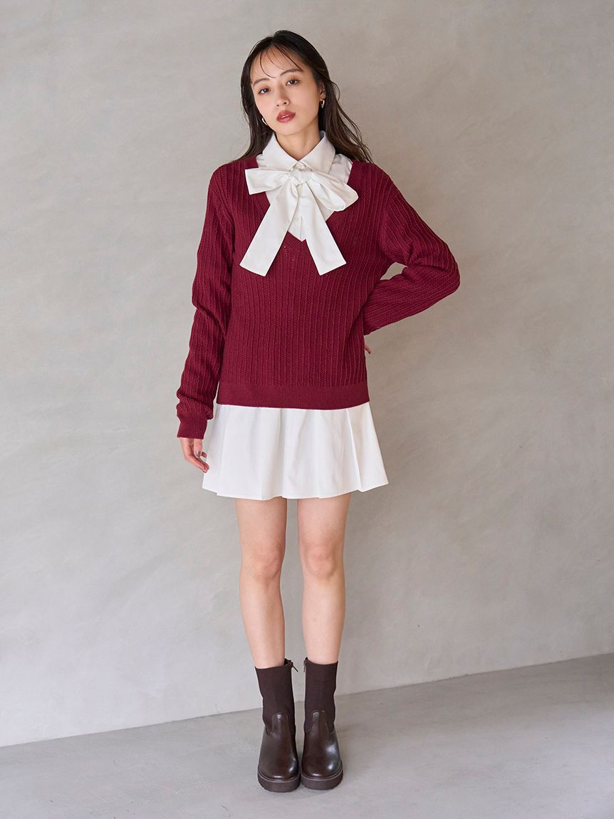 SNIDEL「シャツコンビチュニック」|チュニック|BRD