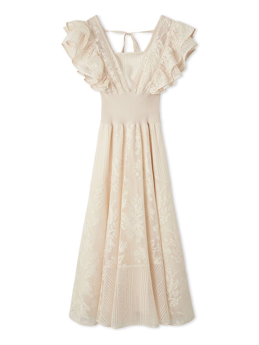 SNIDEL「ウエストリブレースドレス」|ドレス|