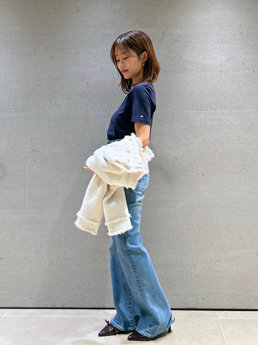 SNIDEL「UネックTシャツ」|Tシャツ・カットソー|