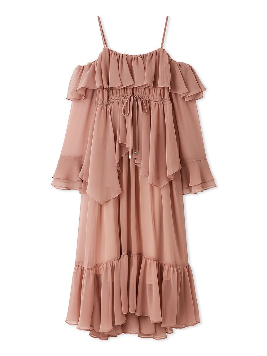 SNIDEL「オフショルフリルワンピース」|ワンピース|