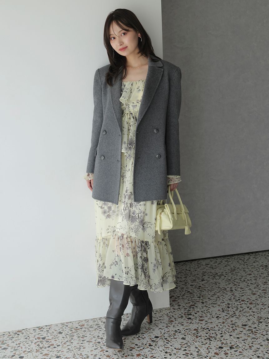 SNIDEL「オフショルフリルワンピース」|ワンピース|